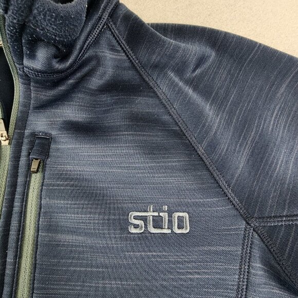 Stio Men's Mountain Shadow Gannett Peak Half-zip Pullover Fleece Jacket Blue Med - Picture 3 of 12